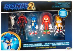 Zestaw 5 Figurek Sonic The Hedgehog 2 Movie Knuckles Tails Buzz Bomber Robotnik