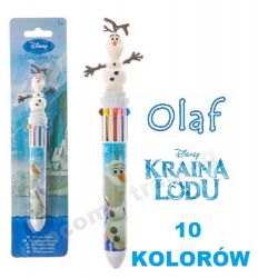 FROZEN Kraina Lodu OLAF Długopis Automat 10 Kolorów
