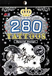 Zestaw Tatuaży Tatuaże Tymczasowe Zmywalne Tattoos 280