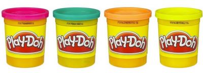 PLAY-DOH CIASTOLINA 4 Duże Tuby Kolory 566g