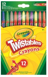 Crayola Zestaw Wykręcanych 12 Kolorowych Kredek Kredki