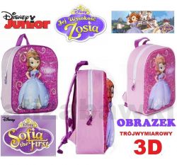 Sofia Zosia Licencjonowany Plecak Plecaczek Disney 3D