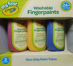 Farbki Crayola Farby do Malowania Palcami dla Najmłodszych 3 kolory Zmywalne