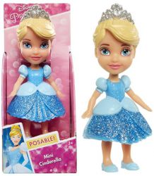Kopciuszek Cinderella Lalka Mini Laleczka Księżniczka Disneya Princess 8.5 cm