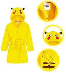 Pokemon Pikachu Szlafrok dla Dzieci Dziecięcy Rozmiar 10A , 12A lub 14A