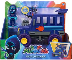 Pidżamersi Figurka Nocny Ninja i Auto Pojazd Ninja-Bus