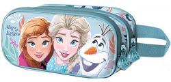 Piórnik 2 Przegrody Disney Frozen 2 Saszetka 3D Kraina Lodu Elsa Anna