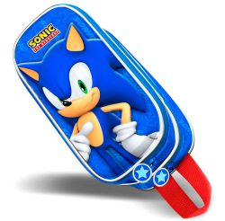 Piórnik 2 Przegrody Motyw 3D Sonic The Hedgehog