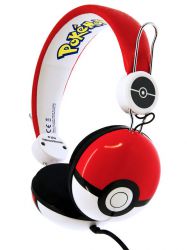 Pokemon Pokeball Słuchawki Przewodowe Nauszne dla Dzieci