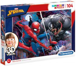 Puzzle Marvel SpiderMan 104 el. - 3D Vision Puzzle