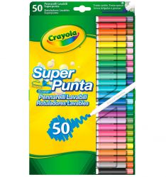 Crayola SuperTips Multi-Colour Zmywalne pisaki z kolorowymi końcówkami 50 szt