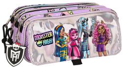 Piórnik 3 Przegrody Saszetka Monster High