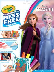 Crayola Zestaw Niebrudzących Kolorowanek z Magicznymi Pisakami Frozen 2 Elsa Anna Kolorowanki