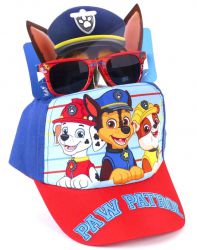 Zestaw Czapka Okulary Przeciwsłoneczne UV Psi Patrol Czapeczka Baseballówka dla dzieci