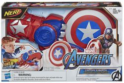 Nerf Kapitan Ameryka Avengers Tarcza Rękawica Wyrzutnia SHIELD SLING