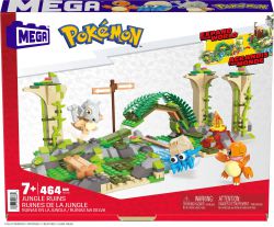Pokemon Klocki Konstrukcyjne Ruiny w Dżungli 464el. Mega Construx Jungle Ruins