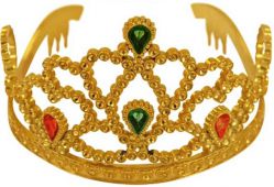 Złota Tiara Korona Księżniczki Disneya Biżuteria dla Dzieci 12x8 cm