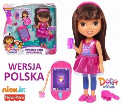 Lalka Interaktywna Mówiąca Dora smartfon Mattel Fisher Price