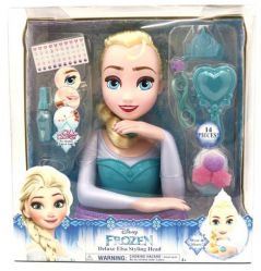 Frozen Kraina Lodu Deluxe głowa do czesania i stylizacji Manicure Elsa
