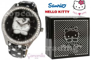 HELLO KITTY London Black Watch ZEGAREK Made in Italia Camomilla